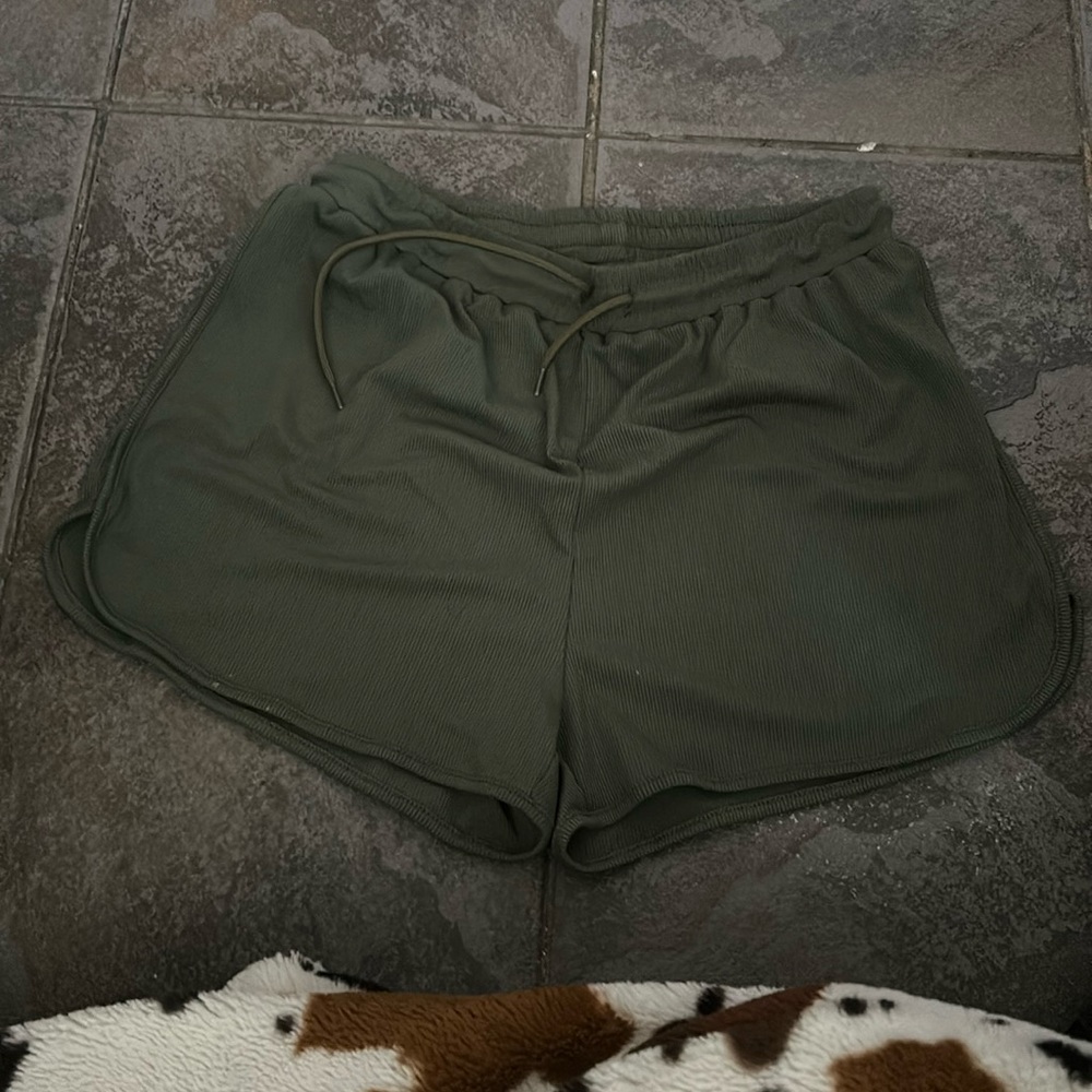 green shorts